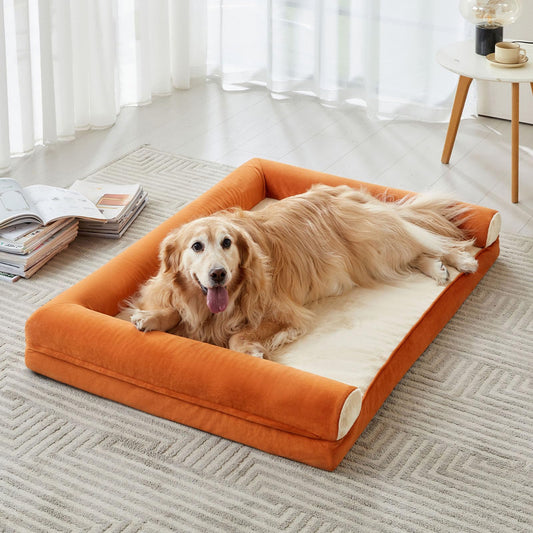 BFPETHOME Jumbo Plush Sofa Dog Bed