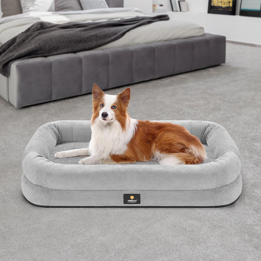 Veehoo Cozy Bolster Orthopedic Dog Bed
