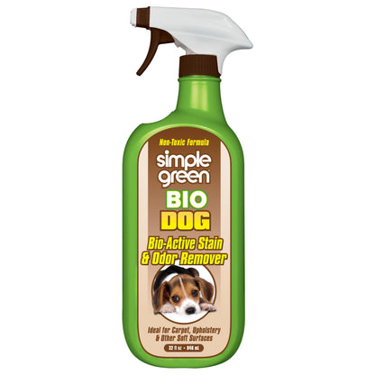 Bio Active Stain & Odor Remover for Pet & Carpet- Pet & People Safe - 32oz Spray