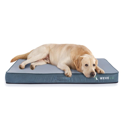 WEVEGO Medium Dog Bed Orthopedic Dog Bed with Thick Gel Memory Foam Support Durable Flannel Fabric with Removable Cover & Waterproof Liner Dog Beds